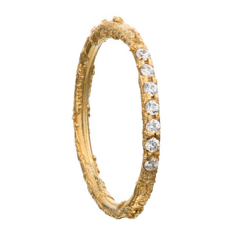 01. Luna Eternity - solid gold ring with diamonds