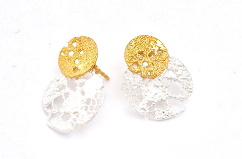 Lazy Lace Stud Earrings