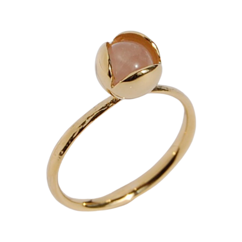 Bud Floret Ring Rosequartz