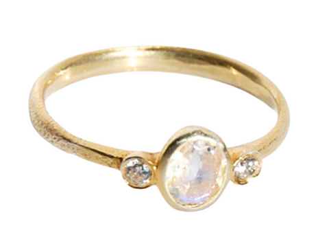 Exclusive -Luna Ring with  Moonstone