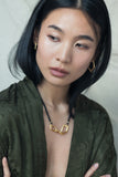 Polygon Onyx necklace