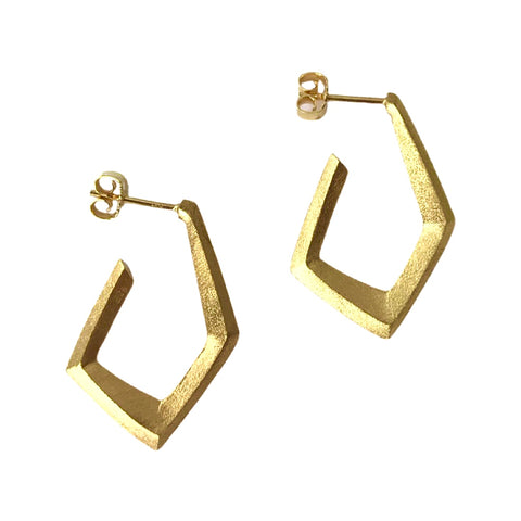 Polygon Medium Hoop Earring