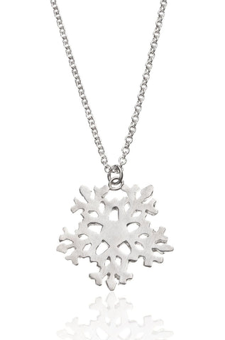 EUDORA Sterling Silver Snowflake Pendant Necklace India | Ubuy