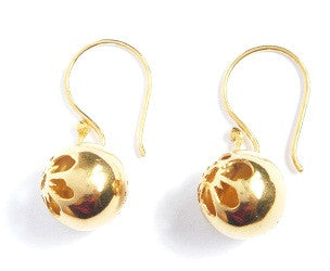 03.Tiny Flowersphere Hook Earrings